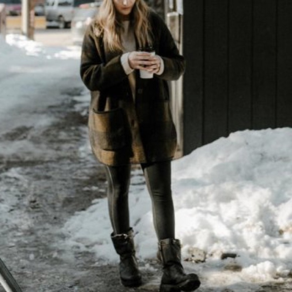 Madewell Buffalo Check Sweater Coat - Picture 1 of 7